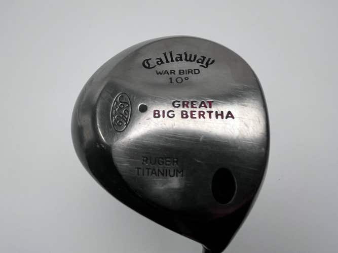 Callaway Original Great Big Bertha Driver 10* Stiff Graphite Mens RH