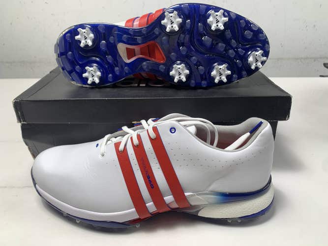 Adidas Tour360 24 Waterproof Golf Shoes White Men's SZ 12 (IE3370) NIB
