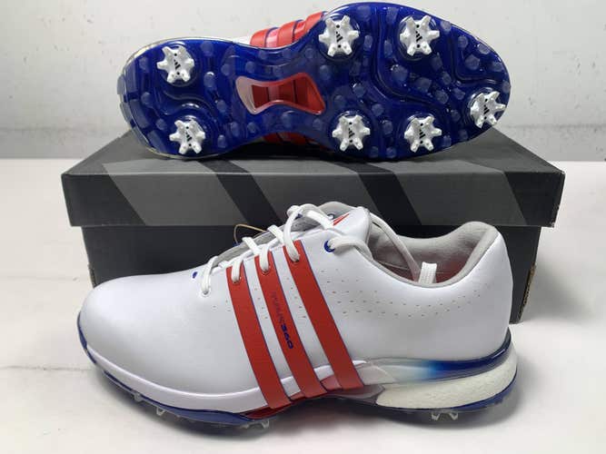 Adidas Tour360 24 Waterproof Golf Shoes White Men's SZ 10 (IE3370) NIB