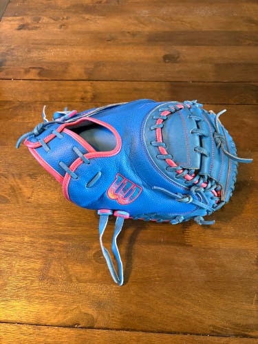 Wilson A2000 RH Catcher's Baseball Glove 33" (New) Autism Awareness Bullpen Ready Break In