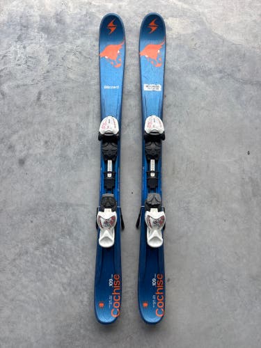 Blizzard Cochise Twin Tip 109 cm Skis With IQ 4.5 Bindings (Used)