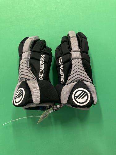 Black Medium Maverik Charger Lacrosse Gloves (Used)
