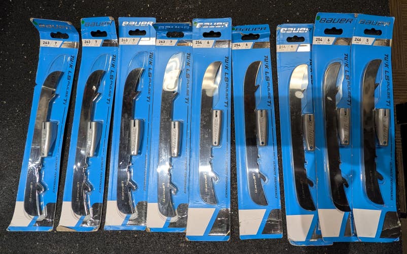 2 Pairs, New Bauer TUUK LS Pulse Ti Blades, 263mm