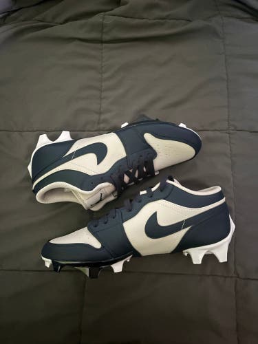 Jordan 1 Low TD Football Cleats – Navy Blue/Grey – Men’s Size 9.5