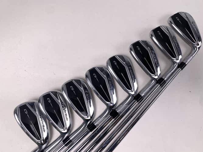 TaylorMade Qi Iron Set 4-PW+GW KBS Tour Lite Stiff Steel Mens RH Midsize Grips