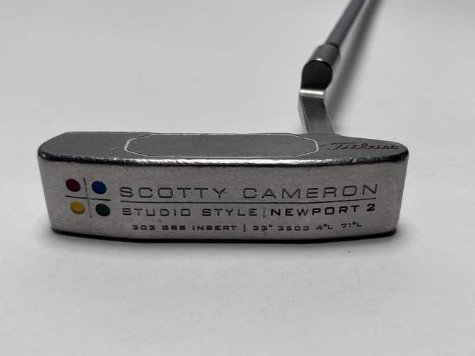 Scotty Cameron Studio Style Newport 2 Putter 34" SuperStroke Flatso 1.0 Mens RH