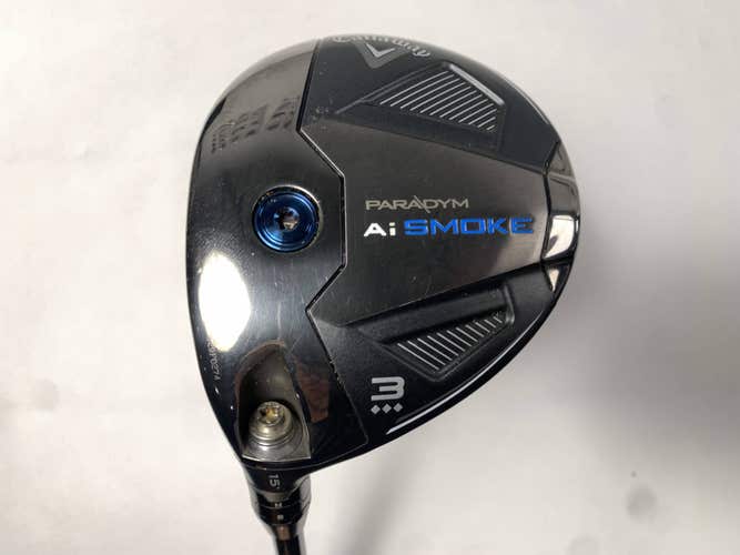 LEFTY Callaway Paradym Ai Smoke TD 3 Fairway 15* Kai'li Black 70X 70g XStiff LH