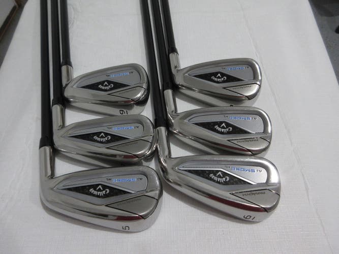 Callaway Paradym Ai Smoke HL Iron Set - 5-PW - Senior Flex Graphite