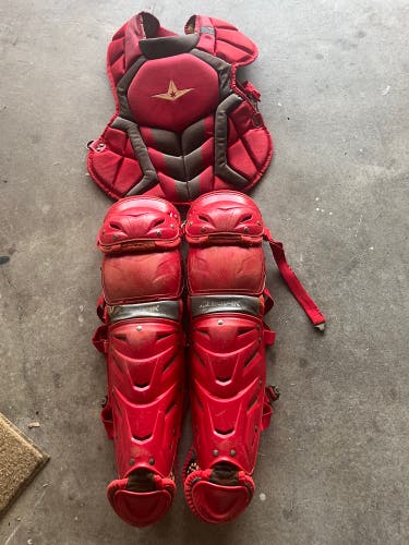 Red All Star MVP Pro Catcher's Set (Used) ( No Helmet)