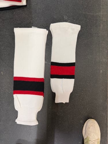 White, red, black Kobe Socks (New)x10