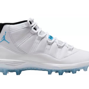 Air Jordan 11 Mid Top Legend Blue Molded Cleats (New) Men's Size M 10.0 (W 11.0)