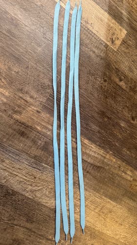Lot of 4 Light Blue Lacrosse Mesh Shooting Strings – New