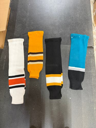 Assorted striped Senior Kobe Socks (New)x10