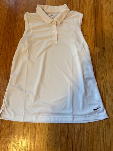 Nike Sleeveless Golf polo shirt Women’s Medium $55 retail new DH2312-100
