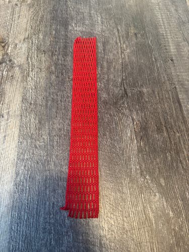 Red Lacrosse Mesh – New Unstrung Mesh Piece