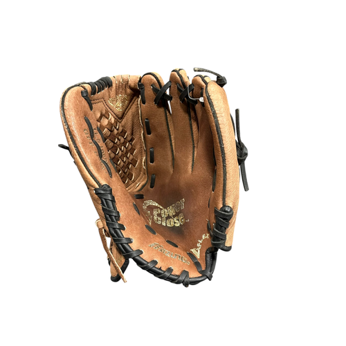 Used Mizuno POWER CLOSE BB/SB Glove RH Throw Brown 11 1/2" 11375-S000380233