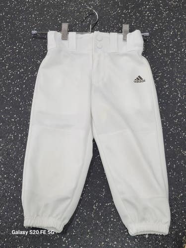 Used Adidas BOYS BB PANTS BB/SB Pant Boys White XXS 11849-S000039441