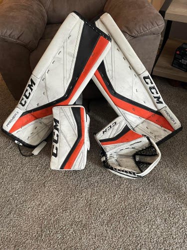 Used 34" Regular CCM Premier II Pro Goalie Full Set Pro Stock