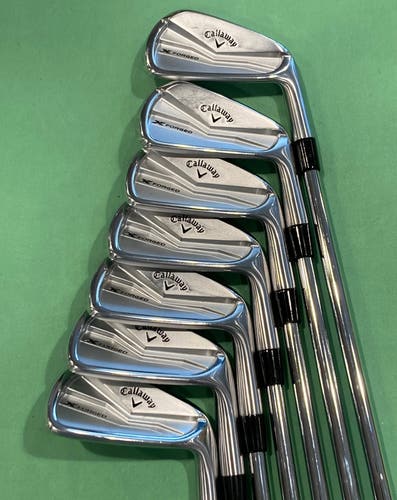 MINT Men's Callaway 2025 X Forged Right Handed Iron Set | 4i-9i, PW | S Flex | KBS 120 Steel Shafts