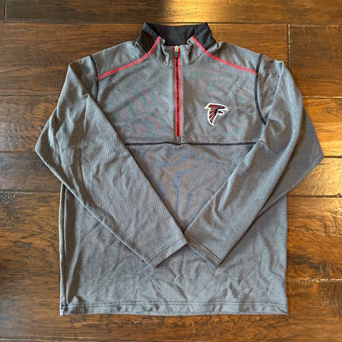 Vintage Gray Large Men's Atlanta Falcons quarter zip (Used)