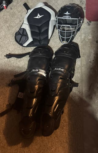 Black/Gray All Star System 7 Axis Catcher's Set (Used)