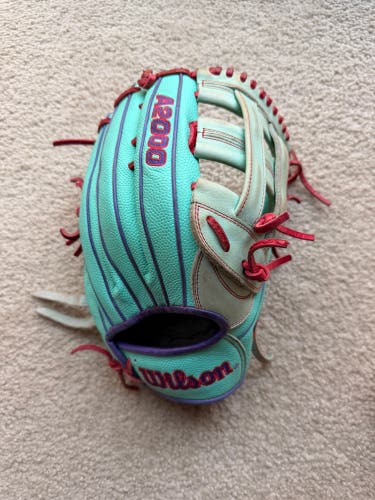 2025 Wilson A2000 1750 RH Outfield Baseball Glove 12.5" (Used)