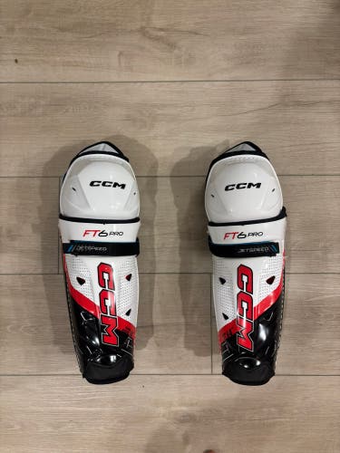 Senior CCM JetSpeed FT6 Pro 14" Shin Pads Pro Stock (New)