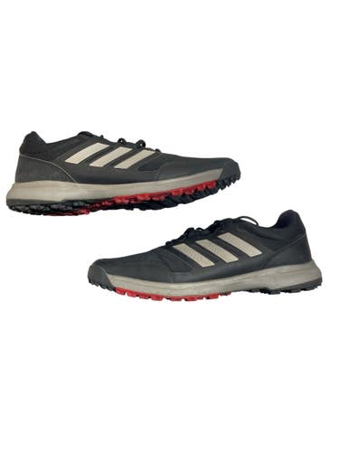Used Adidas Mens Golf Shoes Black Senior 11.5 11873-S000241981