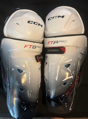 Senior CCM Jetspeed FT8 Pro 14" Shin Pads (Used)