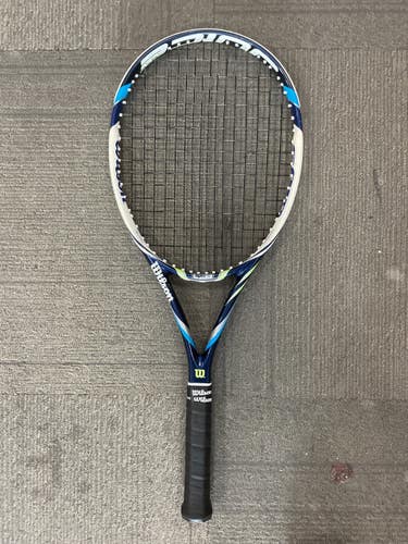 Used Wilson JUICE 100S Adult Tennis Racquet Navy Blue 4 3/8" 11614-S000240795