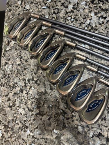 Men's Callaway Steelhead Right Handed Iron Set Regular Flex Graphite Shaft (Used)