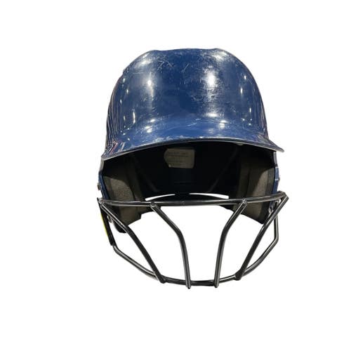 Used Evoshield HELMET Batting Helmet w/Mask Navy Blue L/XL 11847-S000037313