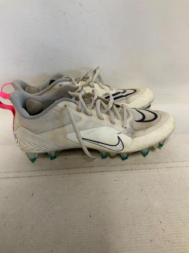 Used Nike REACT LAX Cleats Womens White Senior 8 11823-S000040857