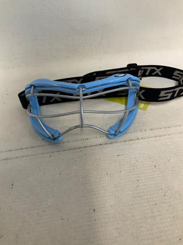 Used STX 4SIGHT PLUS S GOGGLE Lacrosse Facial Protect Carolina Blue SM 11823-S000040856