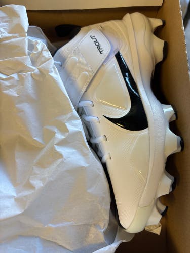 White Men's 6.5Y (Big Kids / Youth) Nike Force Trout 8 Pro MCS (New)