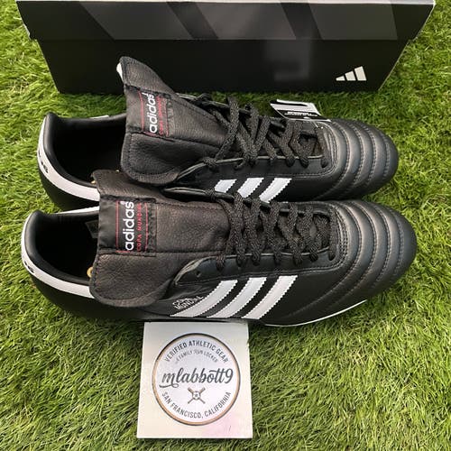 Adidas Copa Mundial FG Soccer Cleats - Black / White - Size 12 - New With Box
