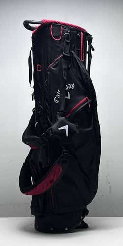 Callaway Hyperlite Zero Carry Bag Black 4-Way Divide Dual Strap Golf Bag
