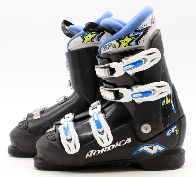 Nordica GP TJ Junior Ski Boots - Size 4.5 / Mondo 22.5 Used