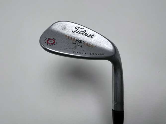 Titleist Vokey Spin Milled Chrome 2009 Sand Wedge SW 54* 8 Bounce Wedge RH
