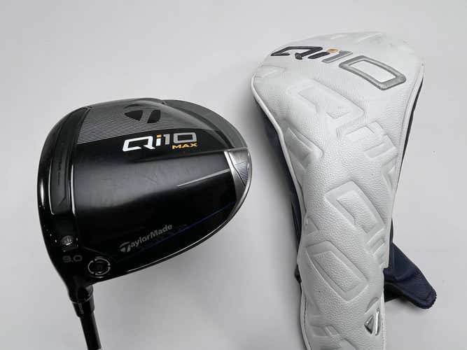 LEFTY TaylorMade Qi10 MAX Driver 9* Bassara e42x5ct 42g Regular LH HC