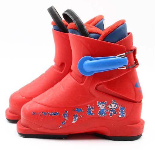 Salomon T1 Kids Ski Boots - Size 12 / Mondo 18 Used