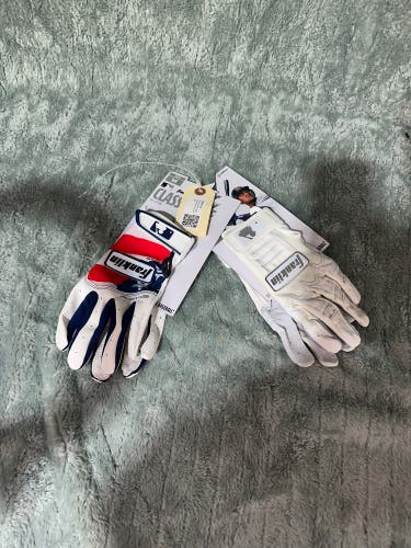 White Small Franklin Batting Gloves (New)