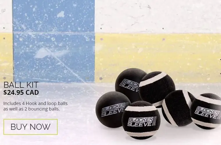 Brand New Hockey Goalie Blocker Sleeve Ball Kit (3912)