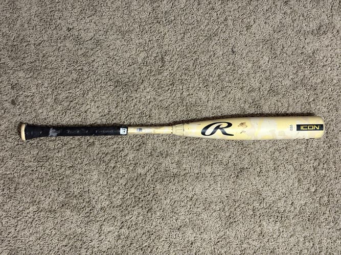 2025 Rawlings Icon Composite BBCOR Certified Bat (-3) 30 oz 33" (Used)