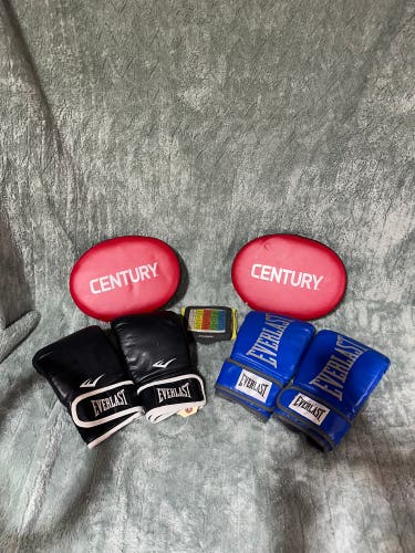 Everlast Gloves & Pads (Used)