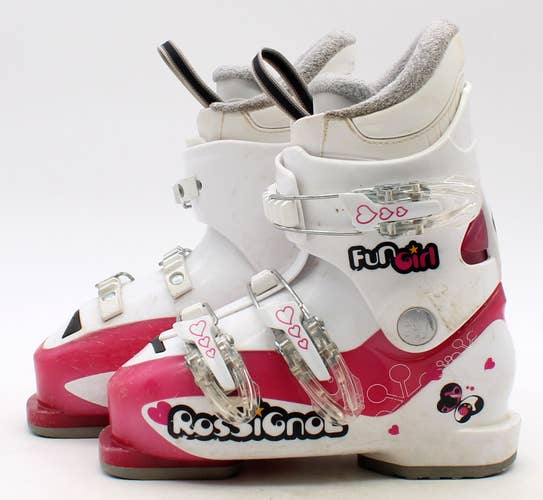 Rossignol Fun Girl Kids Ski Boots - Size 2.5 / Mondo 20.5 Used