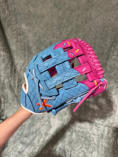 Blue Absolutely Ridiculous RH Outfield Baseball Glove 12" (New)