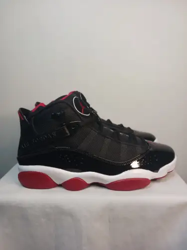 Nike Jordan 6 Rings Bred Men’s Size 8.5 Black/Varsity Red/White 322992-062 (New)