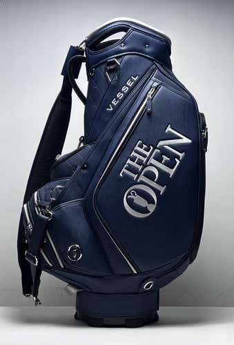 Vessel "The Open" Staff Bag Blue 6-Way Divide Single Strap Golf Bag