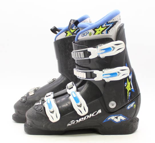 Nordica GP TJ Junior Ski Boots - Size 6.5 / Mondo 24.5 Used